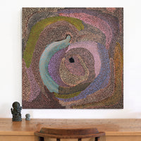 Aboriginal Artwork by Marianne Burton, Yalta, 91x91cm