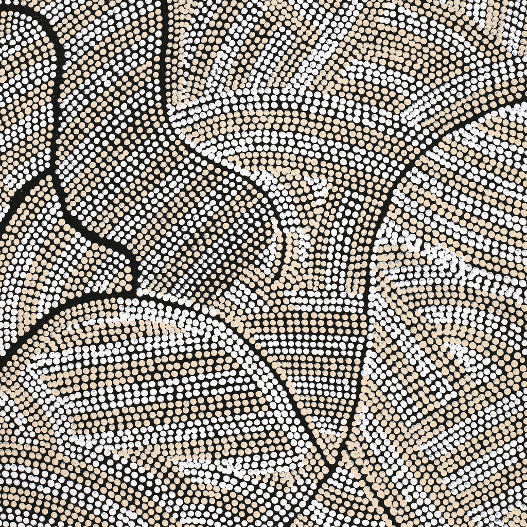 Aboriginal Artwork by Marissa Napanangka Anderson, Ngapa Jukurrpa (Water Dreaming) - Puyurru, 122x61cm