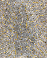 Aboriginal Artwork by Marissa Napanangka Anderson, Ngapa Jukurrpa (Water Dreaming) - Puyurru, 76x61cm