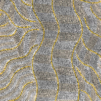 Aboriginal Artwork by Marissa Napanangka Anderson, Ngapa Jukurrpa (Water Dreaming) - Puyurru, 76x61cm