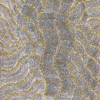 Aboriginal Artwork by Marissa Napanangka Anderson, Ngapa Jukurrpa (Water Dreaming) - Puyurru, 76x61cm