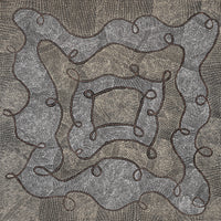 Aboriginal Artwork by Marissa Napanangka Anderson, Ngapa Jukurrpa (Water Dreaming) - Puyurru, 91x91cm