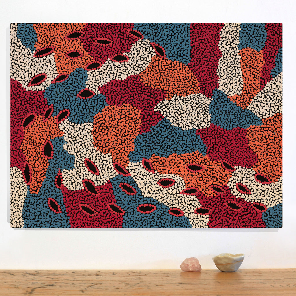 Marita Napanangka Marshall, Yuparli Jukurrpa (Bush Banana Dreaming), 61x46cm
