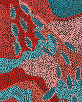 Aboriginal Artwork by Marita Napanangka Marshall, Yuparli Jukurrpa (Bush Banana Dreaming), 76x30cm