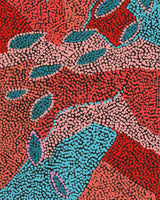 Aboriginal Artwork by Marita Napanangka Marshall, Yuparli Jukurrpa (Bush Banana Dreaming), 76x30cm