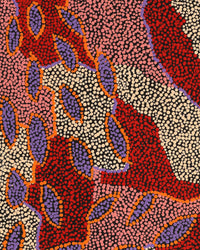 Aboriginal Artwork by Marita Napanangka Marshall, Yuparli Jukurrpa (Bush Banana Dreaming), 76x30cm