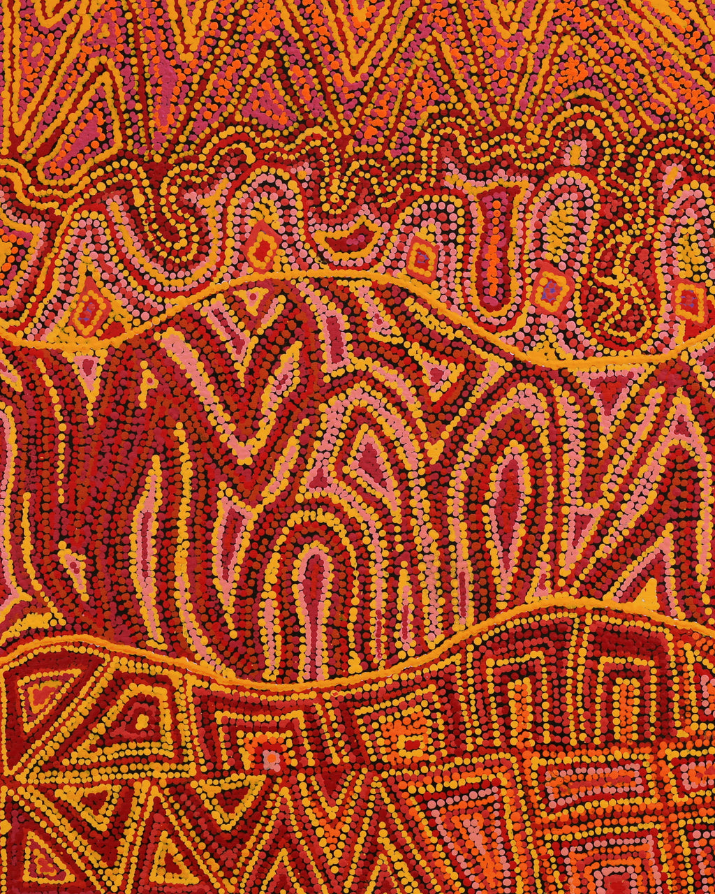 Marlette Napurrurla Ross, Karnta Jukurrpa (Womens Dreaming), 107x76cm