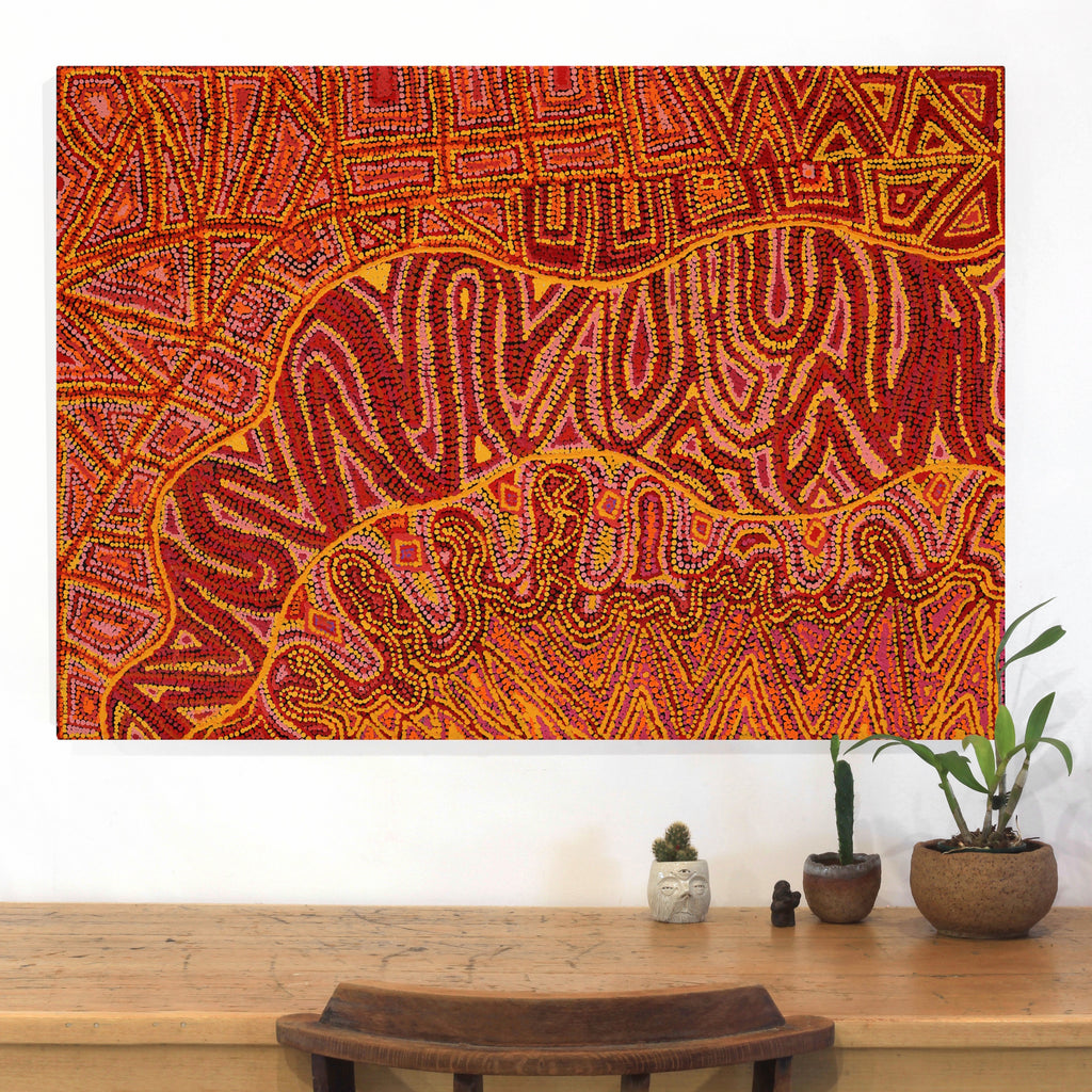 Marlette Napurrurla Ross, Karnta Jukurrpa (Womens Dreaming), 107x76cm