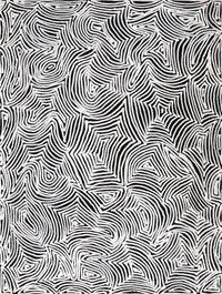 Aboriginal Artwork by Marshall Jangala Robertson, Watiya-warnu Jukurrpa (Seed Dreaming), 61x46cm