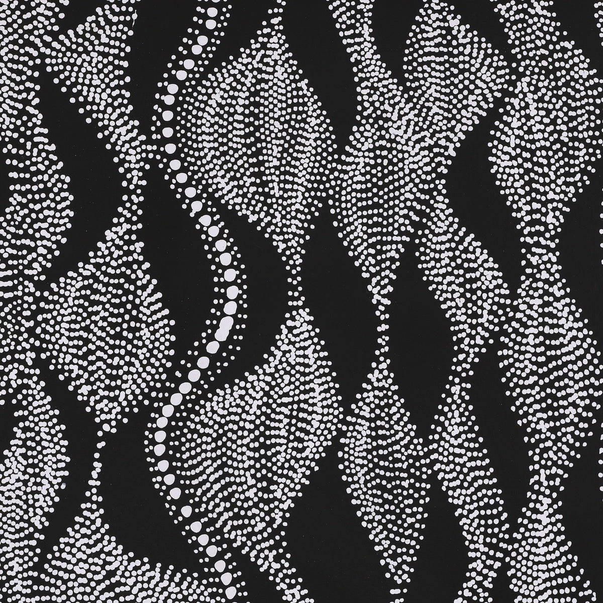 Aboriginal Art by Marshall Jangala Robertson, Watiya-warnu Jukurrpa (Seed Dreaming), 61x61cm - ART ARK®