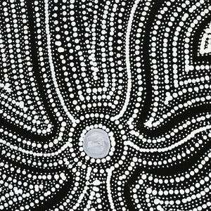 Aboriginal Art by Marshall Jangala Robertson, Watiya-warnu Jukurrpa (Seed Dreaming), 107x61cm - ART ARK®