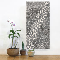 Aboriginal Artwork by Mary Napangardi Butcher, Pikilyi Jukurrpa, 61x30cm