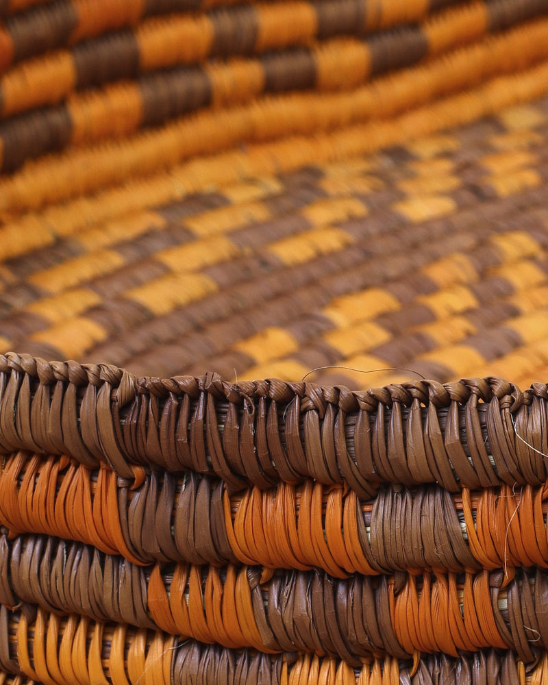 Aboriginal Artwork by Mary Na-Balangkarra, Coil Basket, 76cm