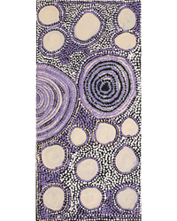 Aboriginal Artwork by Matthew Mintern, Mungili Rock Hole, 76x46cm