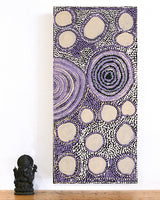 Aboriginal Artwork by Matthew Mintern, Mungili Rock Hole, 76x46cm