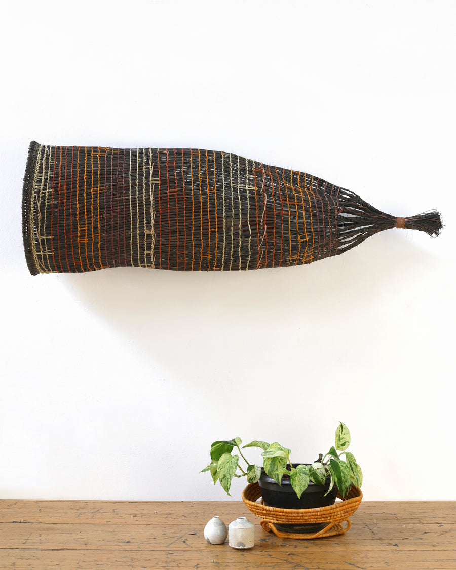 Aboriginal Artwork by Matilda Pascoe Malbarringa, An-gujechiya (Fish Trap), 95cm