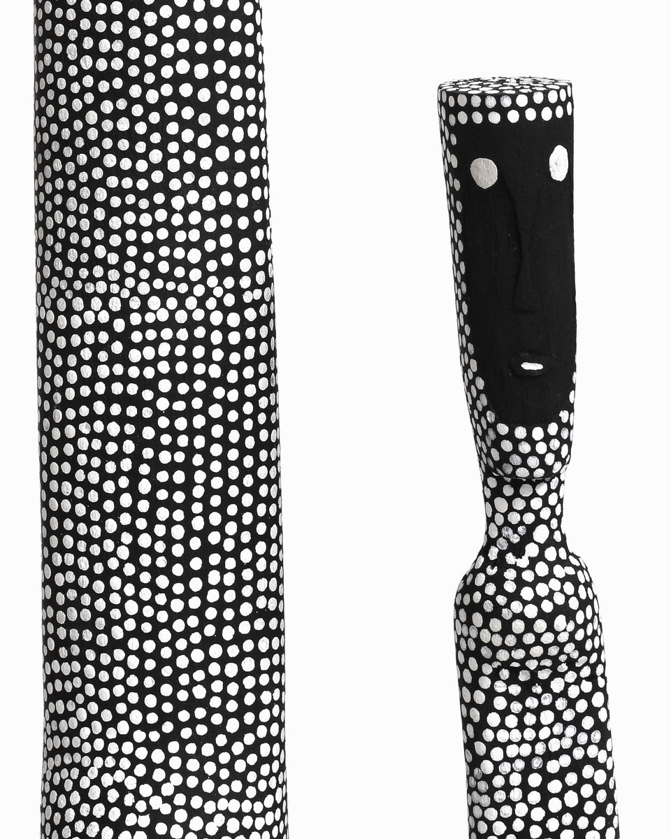 Aboriginal Artwork by Matilda Pascoe Malbarringa and Serena Bonson, Warraburnburn Family, 93cm