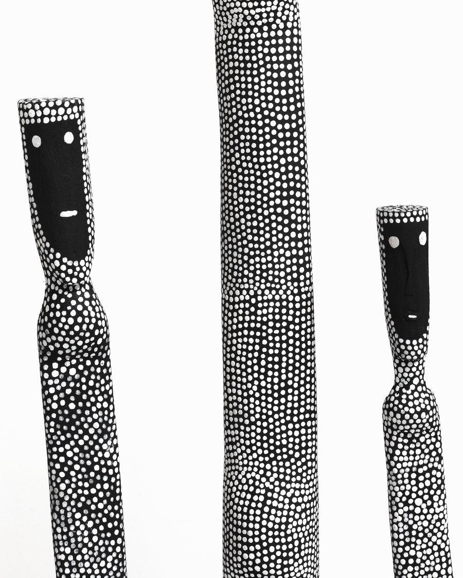 Aboriginal Artwork by Matilda Pascoe Malbarringa and Serena Bonson, Warraburnburn Family, 93cm