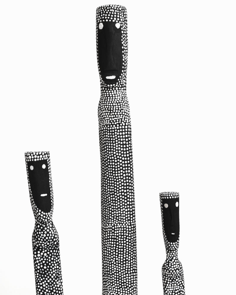 Aboriginal Artwork by Matilda Pascoe Malbarringa and Serena Bonson, Warraburnburn Family, 93cm