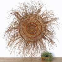 Aboriginal Artwork by Maureen Ali, Woven Mat, 135cm