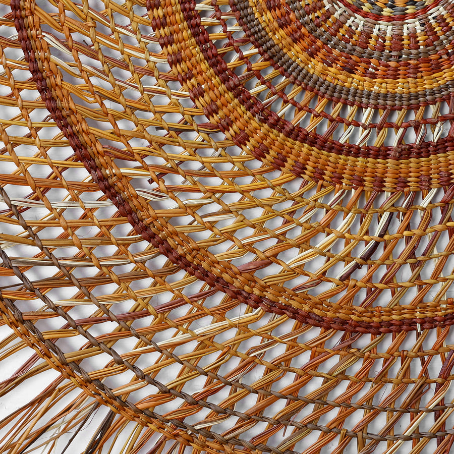Aboriginal Artwork by Maureen Ali, Woven Mat, 135cm