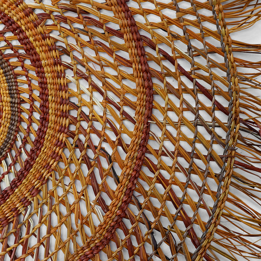 Aboriginal Artwork by Maureen Ali, Woven Mat, 135cm