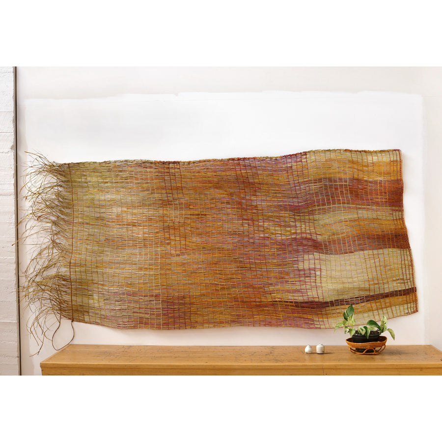 Aboriginal Artwork by Maureen Ali, Mun-dirra (fish fence), 265cm