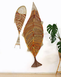 Basma Nulla and Mareen Ali, Golden Trevally and Barramundi, 220cm