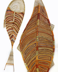 Basma Nulla and Mareen Ali, Golden Trevally and Barramundi, 220cm