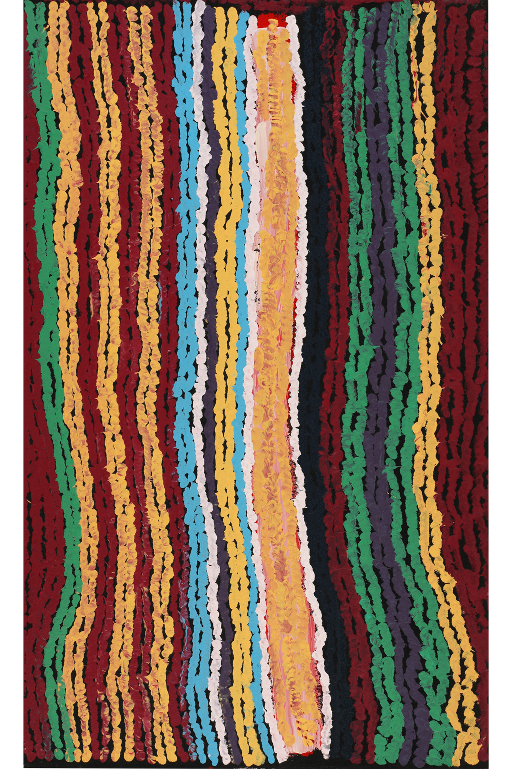 Aboriginal Artwork by Maywokka Chapman (Mayiwalku), Ggurra (home Country, camp), 76x46cm