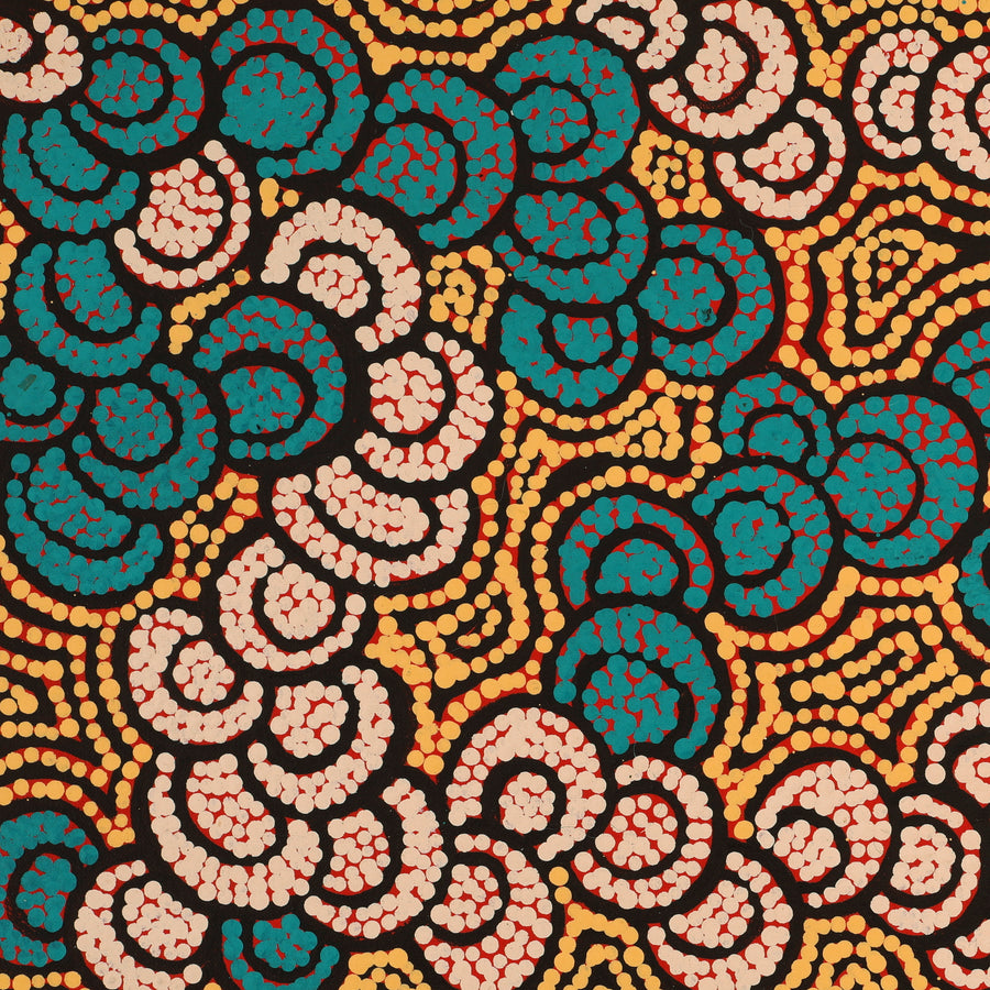 Aboriginal Artwork by Melinda Napurrurla Wilson, Lukarrara Jukurrpa, 61x30cm