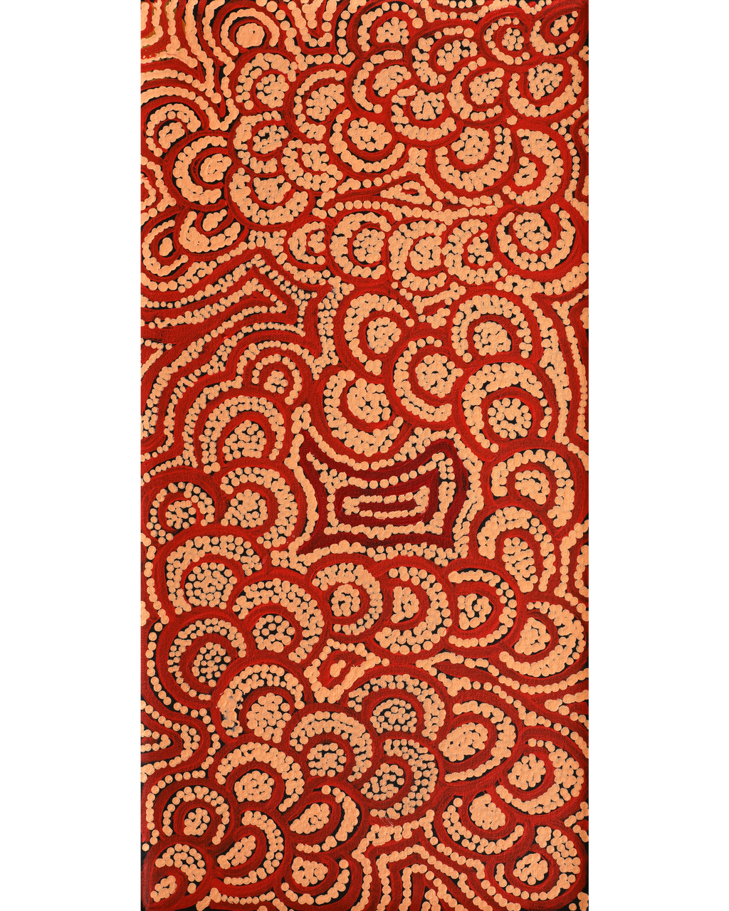 Aboriginal Artwork by Melinda Napurrurla Wilson, Lukarrara Jukurrpa, 61x30cm