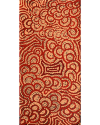 Aboriginal Artwork by Melinda Napurrurla Wilson, Lukarrara Jukurrpa, 61x30cm