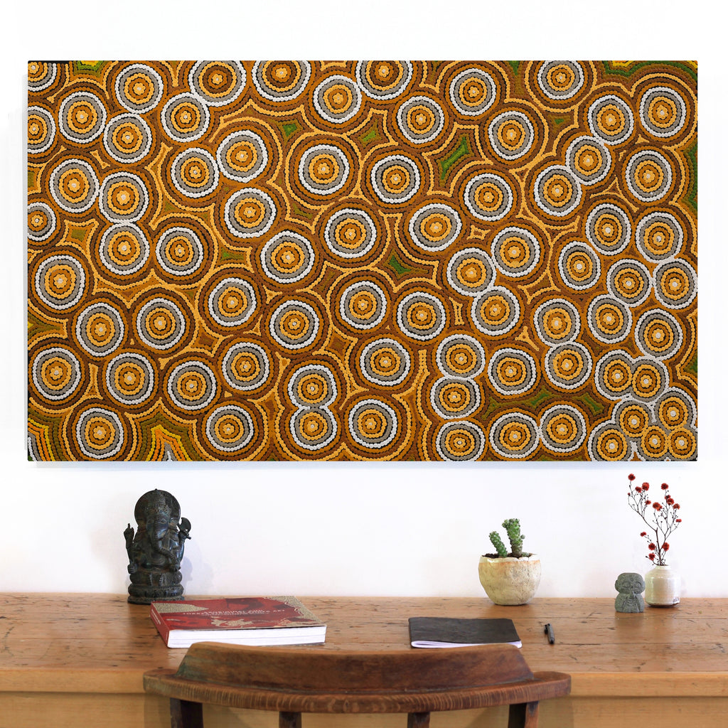 Aboriginal Artwork by Melissa Donegan, Donald Well, 101x61cm