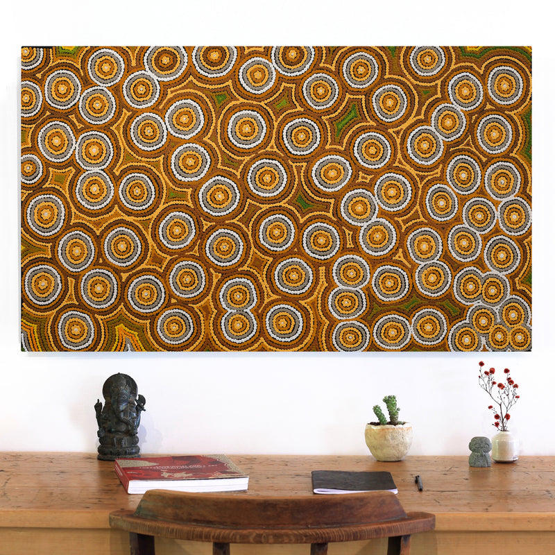 Aboriginal Artwork by Melissa Donegan, Donald Well, 101x61cm