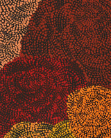 Aboriginal Artwork by Melissa Nampijinpa Karpa, Ngapa Jukurrpa (Water Dreaming) - Puyurru, 107x30cm