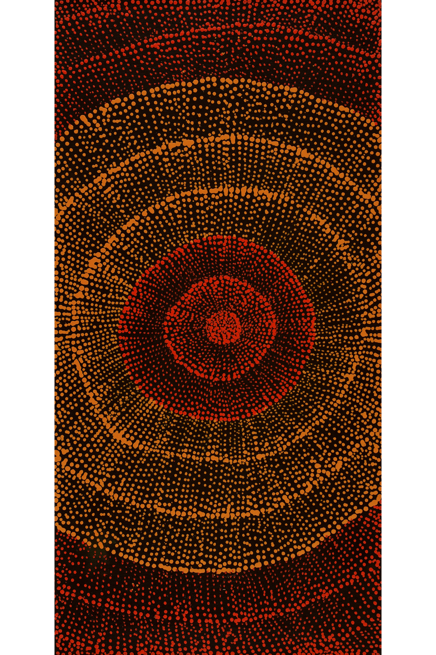 Aboriginal Artwork by Melissa Nampijinpa Karpa, Ngapa Jukurrpa (Water Dreaming) - Puyurru 61x30cm