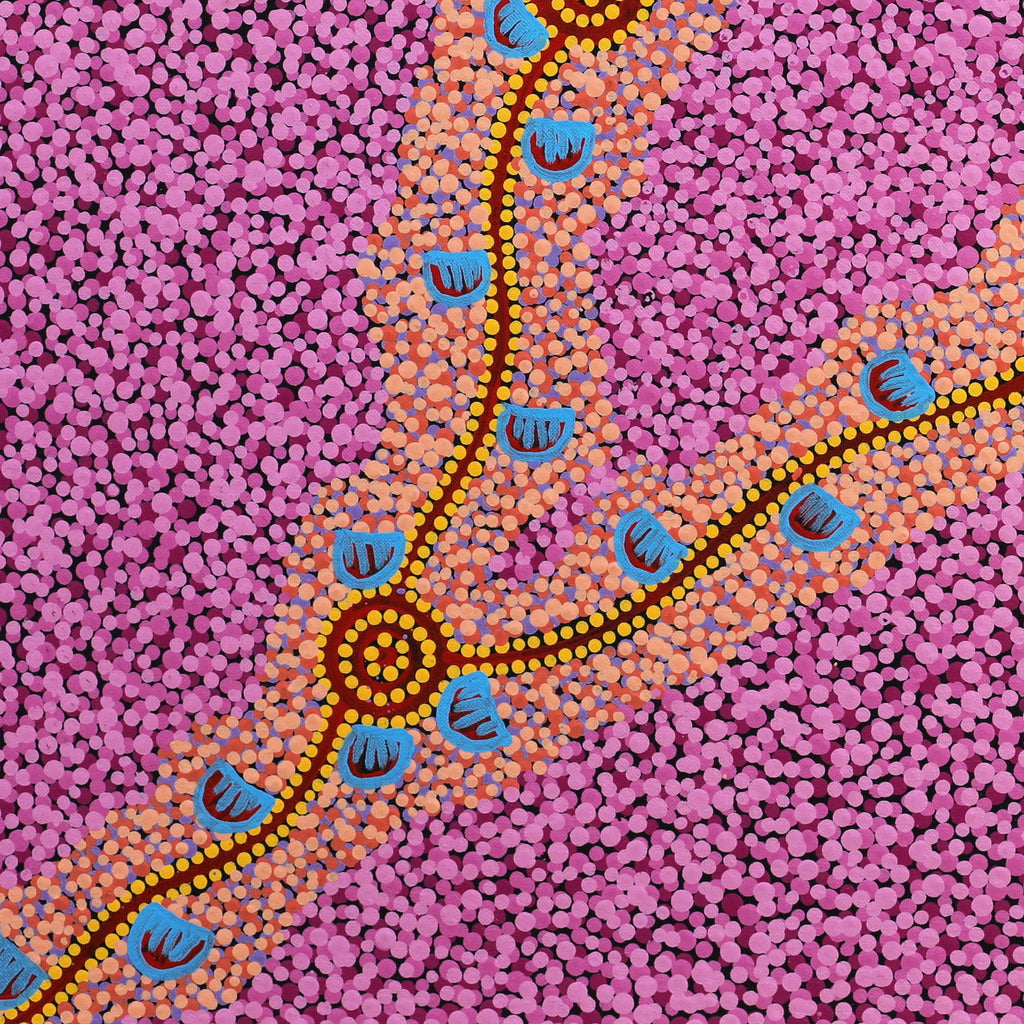 Aboriginal Artwork by Melissa Napangardi Williams, Wardapi Jukurrpa (Goanna Dreaming) - Yarripilangu, 61x61cm