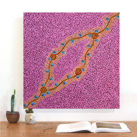 Aboriginal Artwork by Melissa Napangardi Williams, Wardapi Jukurrpa (Goanna Dreaming) - Yarripilangu, 61x61cm