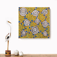 Aboriginal Artwork by Melissa Napangardi Williams, Wardapi Jukurrpa (Goanna Dreaming) - Yarripilangu , 40x40cm