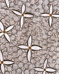 Aboriginal Artwork by Merrkiyawuy #2 Munuŋgurr, Dhatam, 96x45cm Bark