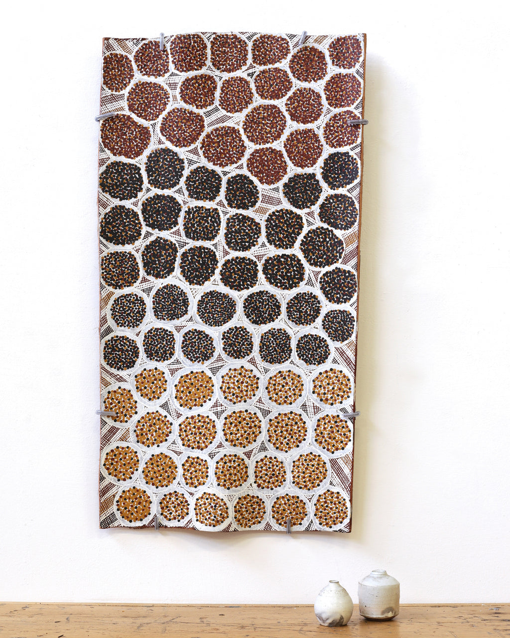 Aboriginal Artwork by Merrkiyawuy #2 Munuŋgurr, Dhatam, 71x37cm
