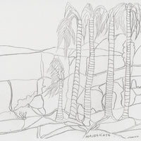 Aboriginal Artwork by Mervyn Rubuntja, Alyape (Palm Valley), NT, 54x36cm