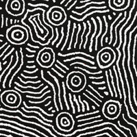 Aboriginal Artwork by Michael Jangala Gallagher, Yankirri Jukurrpa (Emu Dreaming) - Ngarlikurlangu, 76x76cm