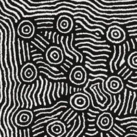 Aboriginal Artwork by Michael Jangala Gallagher, Yankirri Jukurrpa (Emu Dreaming) - Ngarlikurlangu, 76x76cm