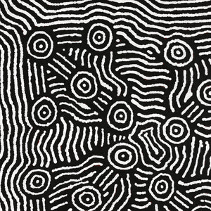 Aboriginal Art by Michael Jangala Gallagher, Yankirri Jukurrpa (Emu Dreaming) - Ngarlikurlangu, 76x76cm - ART ARK®