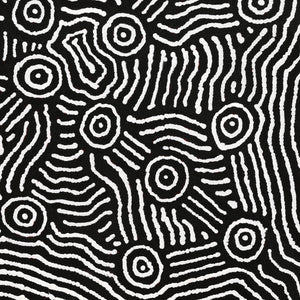 Aboriginal Art by Michael Jangala Gallagher, Yankirri Jukurrpa (Emu Dreaming) - Ngarlikurlangu, 76x76cm - ART ARK®