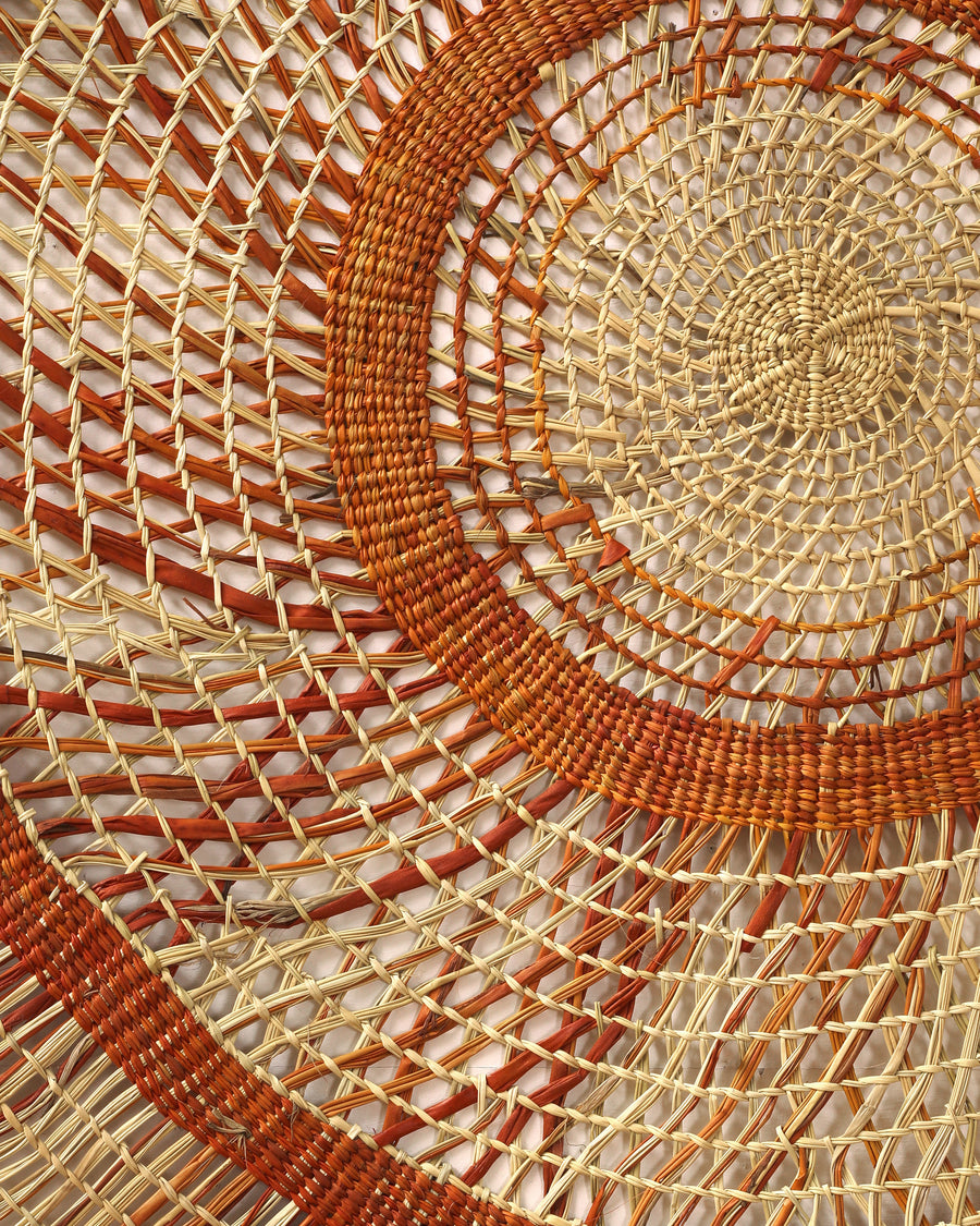 Aboriginal Artwork by Michelle Baker (Gularbanga), Woven Mat, 155cm