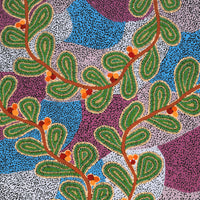 Aboriginal Artwork by Michelle Inkamala, Ili (Desert fig tree) 120x60cm