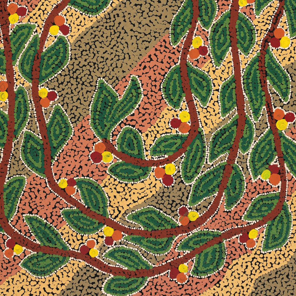 Aboriginal Artwork by Michelle Inkamala, Ili (Desert fig tree), 61x46cm